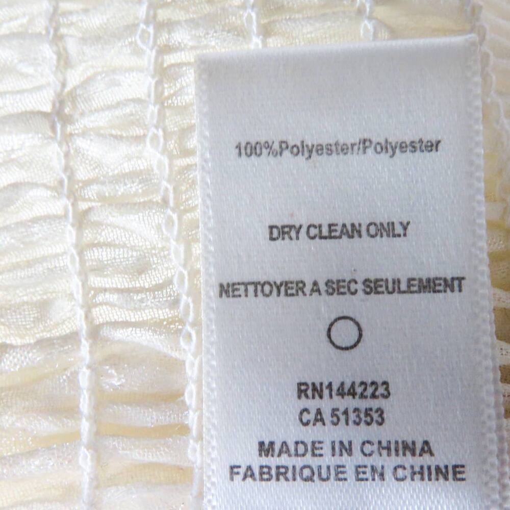 Anthropologie Bishop + Young Harper Tie Waist Blouse Cream Small - Picture 10 of 11